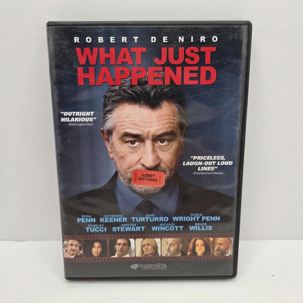 What Just Happened DVD Robert De Niro Sean Penn Comedy Satire 2008 Widescreen